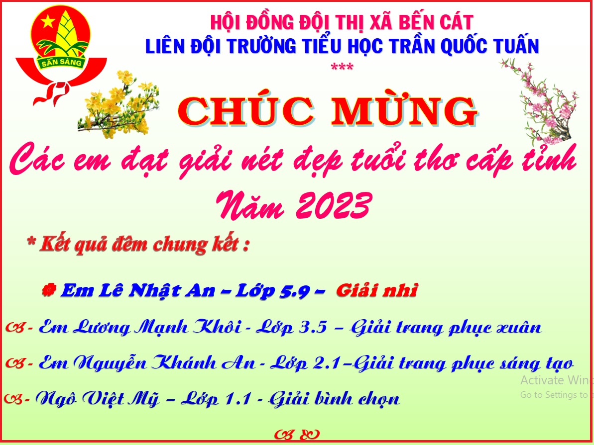 Lien doi chuc mung