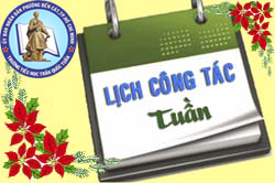 Lịch công tác tuần từ 13/10 đến 18/10/2025 - Năm học 2025 - 2026