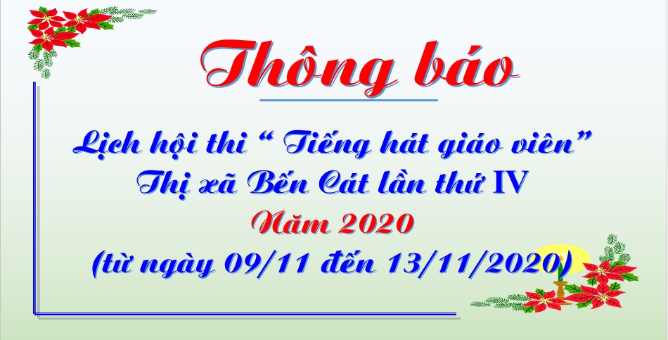 Lich hoi thi Tieng hat Giao vien 2020